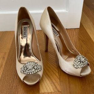 Satin Platform Heels